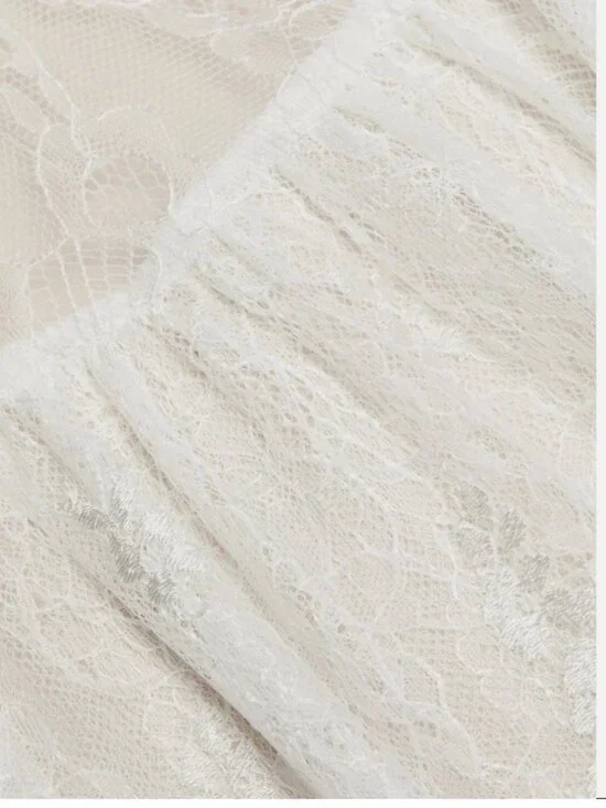 Alice & Olivia Delia Lace Ruffled Tunic Minidress - Picture 7 of 15